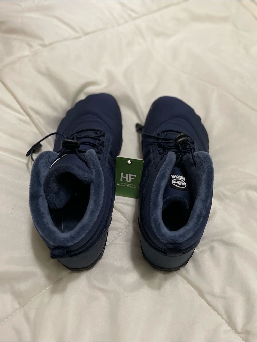 HF Navy Men's Insulated Winter Boots